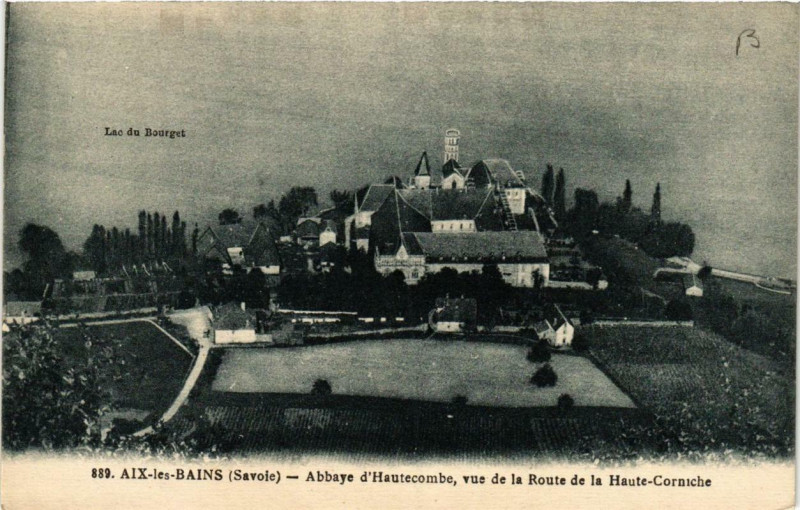 Carte postale ancienne Aix-les-Bains Abbaye d'Hautecombe à Aix-les-Bains