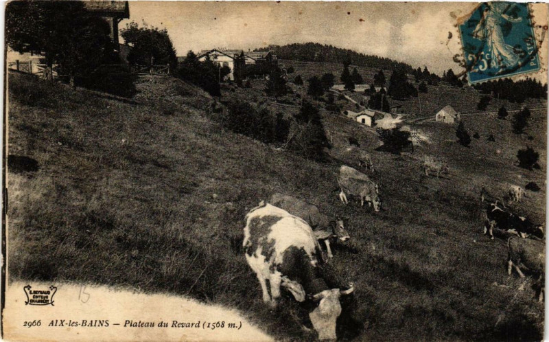 Carte postale ancienne Aix-les-Bains Plateau du Revard à Aix-les-Bains