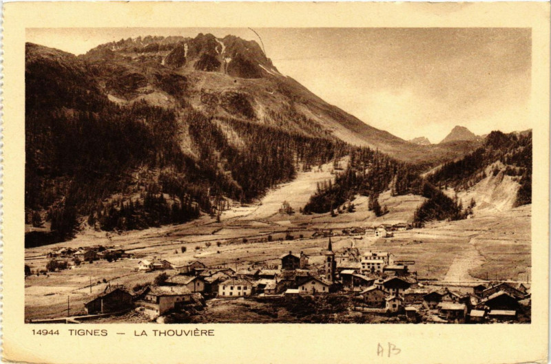 Carte postale ancienne Tignes - La Thouviere à Tignes