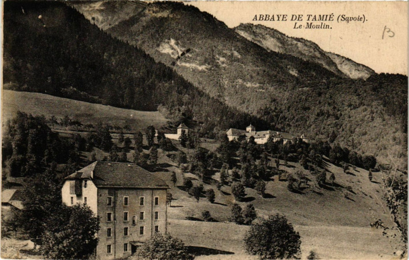 Carte postale ancienne Abbaye de Tamie - Le Moulin