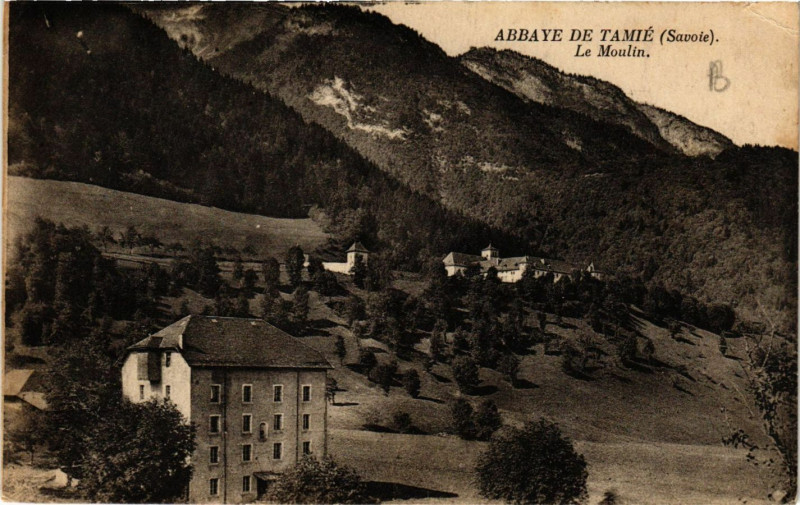 Carte postale ancienne Abbaye de Tamie - Le Moulin