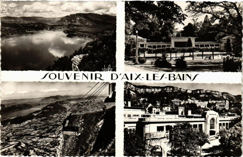 Carte postale ancienne Souvenir d'Aix-les-Bains à Aix-les-Bains