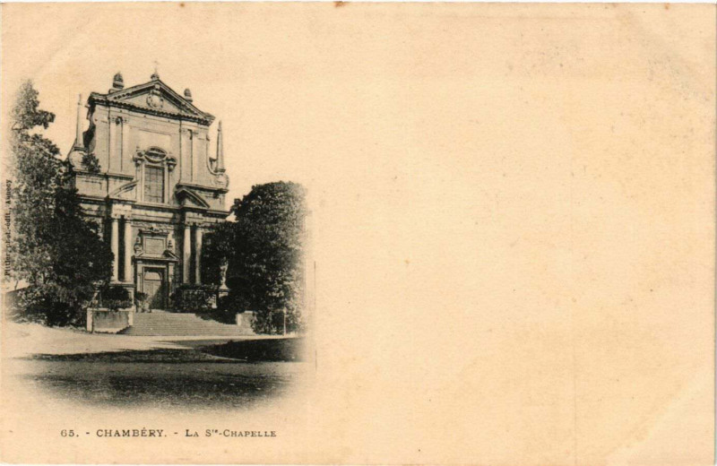 Carte postale ancienne Chambery - La Sainte-Chapelle à Chambéry