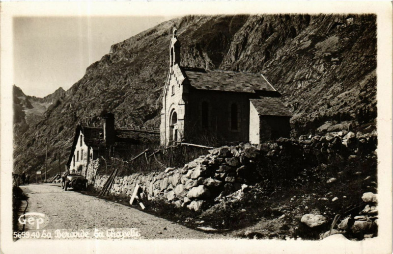Carte postale ancienne La Berarde - La Chapelle à La Chapelle