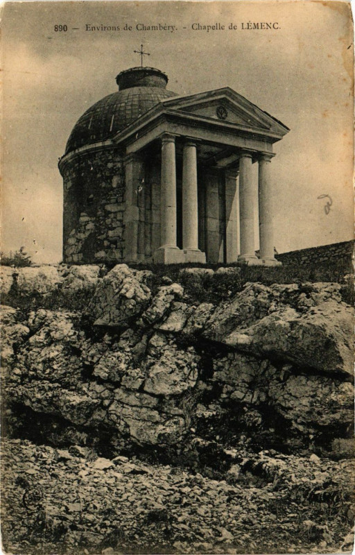 Carte postale ancienne Env. de Chambery - Chapelle de Lemenc à Chambéry