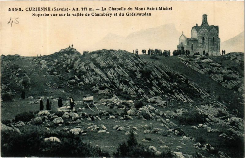 Carte postale ancienne Curienne - Alt. 777 m - La Chapelle du Mont Saint.Michel .. à Curienne