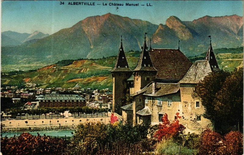 Carte postale ancienne Albertville - Le Chateau Manuel à Albertville