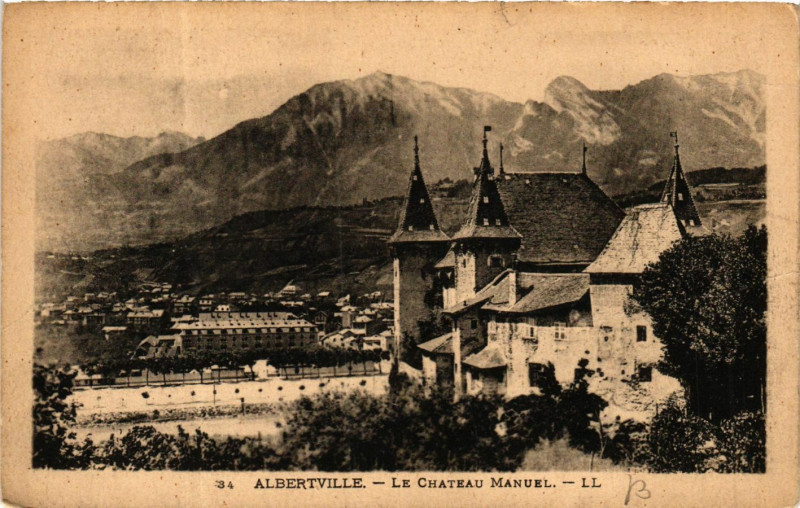 Carte postale ancienne Albertville - Le Chateau Manuel à Albertville