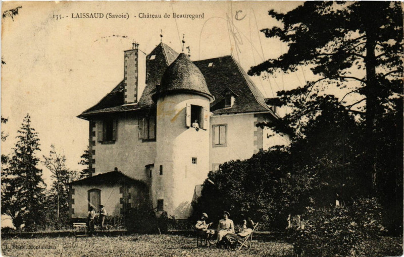 Carte postale ancienne Laissaud - Chateau de Beauregard à Laissaud