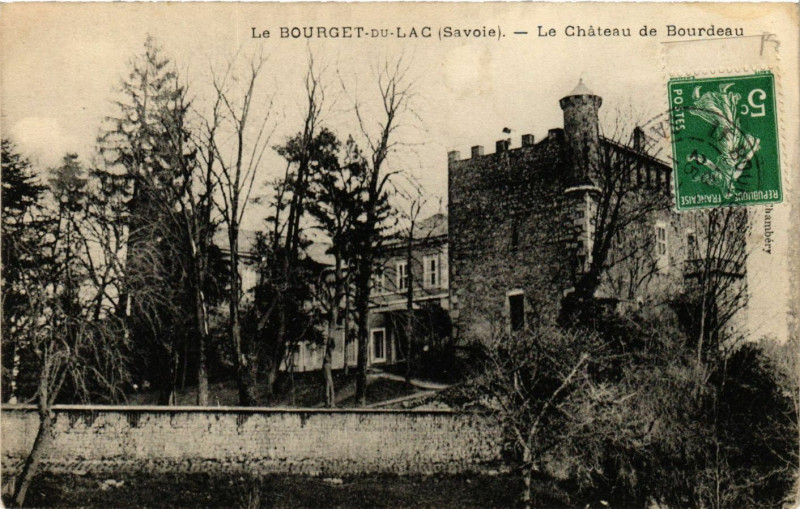 Carte postale ancienne Le Bourget-du-Lac - Le Chateau de Bourdeau au Bourget-du-Lac