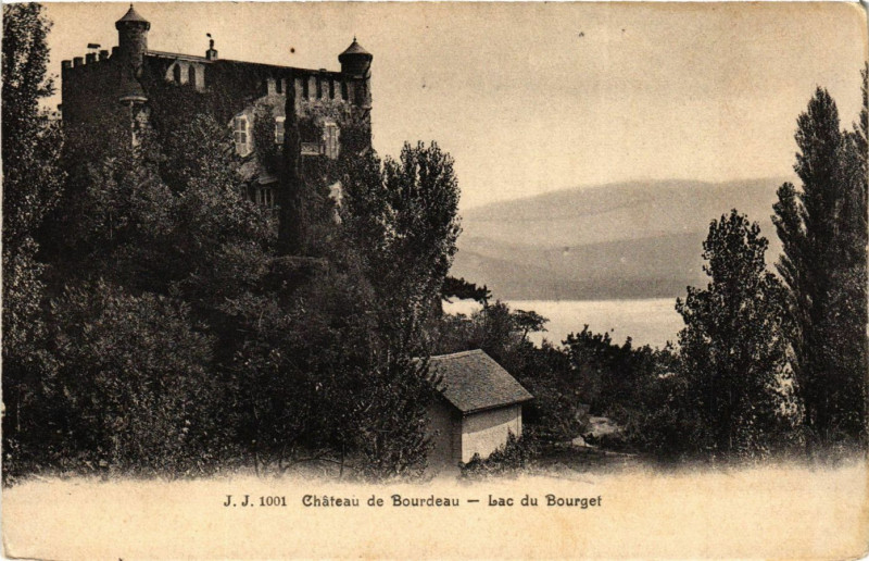 Carte postale ancienne Chateau de Bourdeau - Lac du Bourget à Bourdeau