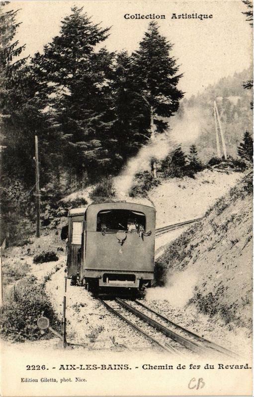Carte postale ancienne Aix-les-Bains Chemin de fer du Revard à Aix-les-Bains