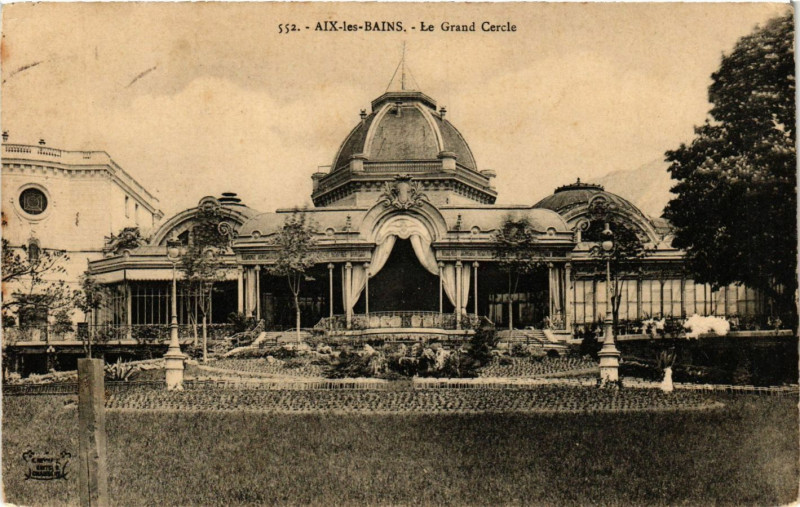 Carte postale ancienne Aix-les-Bains - Le Grand Cercle à Aix-les-Bains
