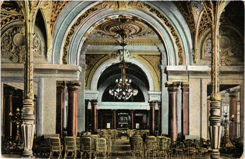 Carte postale ancienne Aix-les-Bains - La Salle de la Concert au Grand Cercle à Aix-les-Bains