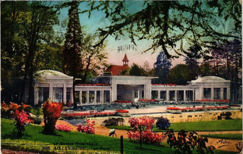 Carte postale ancienne Aix-les-Bains - Le Parc à Aix-les-Bains