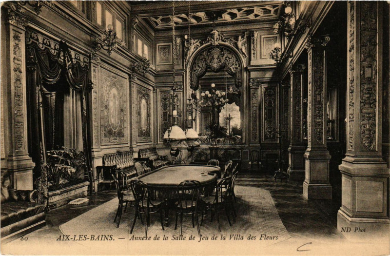 Carte postale ancienne Aix-les-Bains - Annexe de la Salle de Jeu de la Ville des Fleurs à Aix-les-Bains