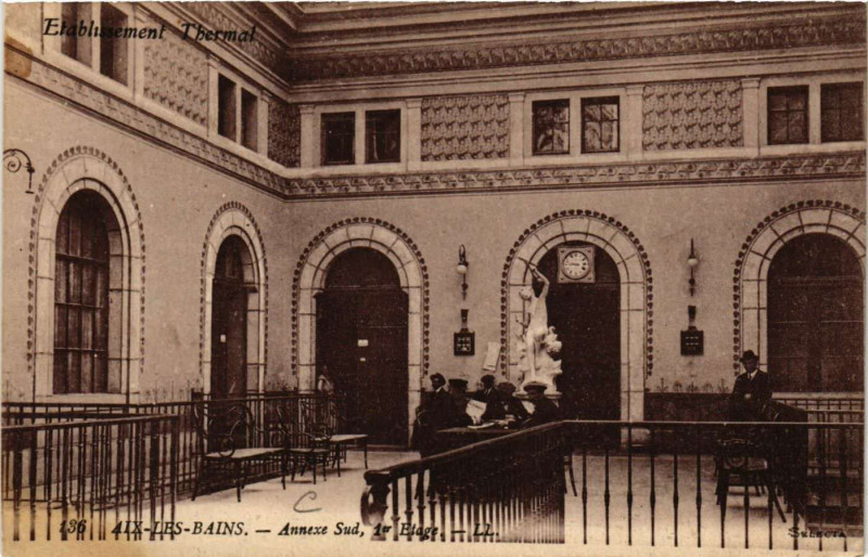 Carte postale ancienne Aix-les-Bains - Annexe Sud 1er Etage à Aix-les-Bains
