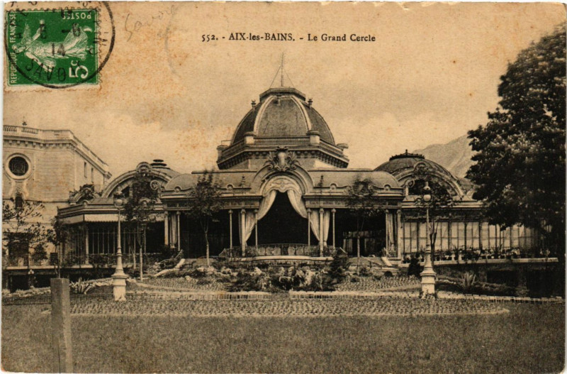 Carte postale ancienne Aix-les-Bains - Le Grand Cercle à Aix-les-Bains