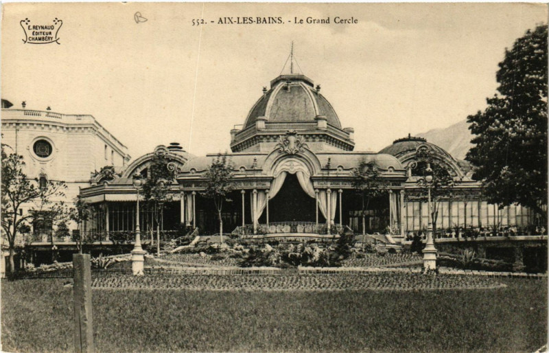 Carte postale ancienne Aix-les-Bains - Le Grand Cercle à Aix-les-Bains