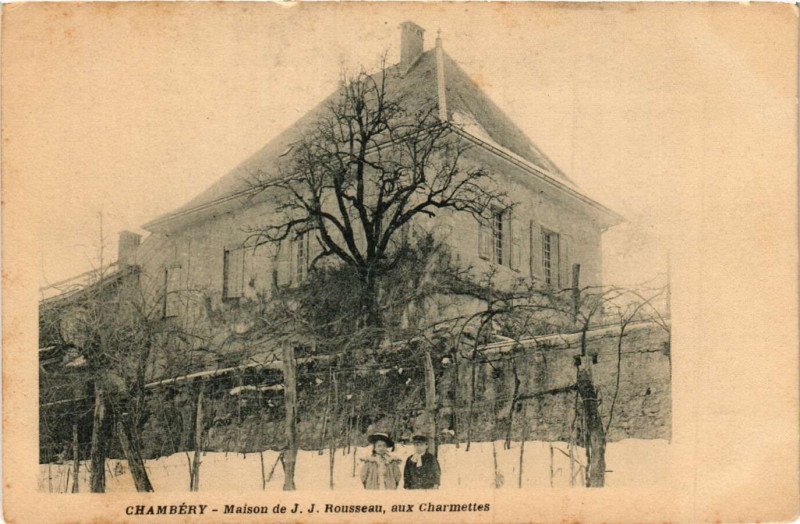 Carte postale ancienne Chambery - Maison de J.-J. Rousseau aux Charmettes à Chambéry
