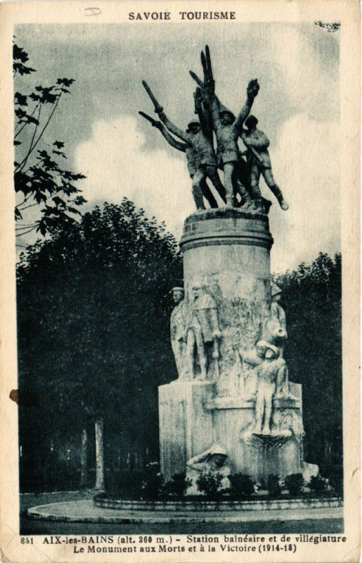 Carte postale ancienne Aix-les-Bains (alt 269 m) - Station balnéaire et de villégiature à Aix-les-Bains