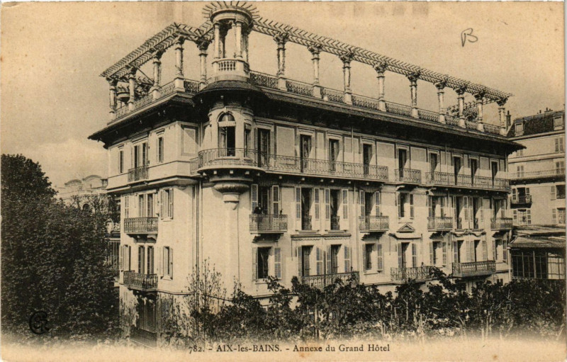 Carte postale ancienne Aix-les-Bains - Annexe du Grand Hotel à Aix-les-Bains