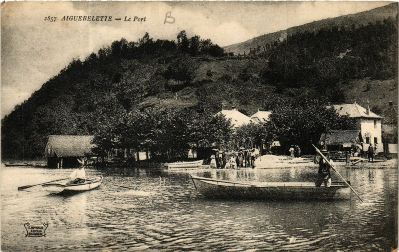 Carte postale ancienne Aiguebelette - Le Port