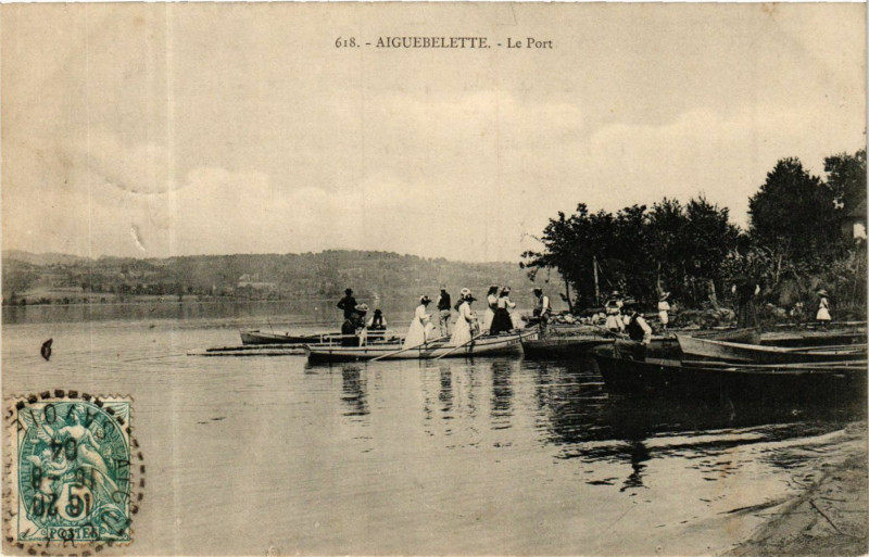 Carte postale ancienne Aiguebelette - Le Port