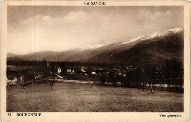 Carte postale ancienne Bourgneuf - Vue générale à Bourgneuf