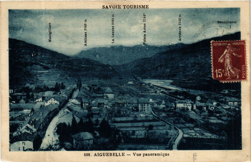 Carte postale ancienne Aiguebelle - Vue panoramique