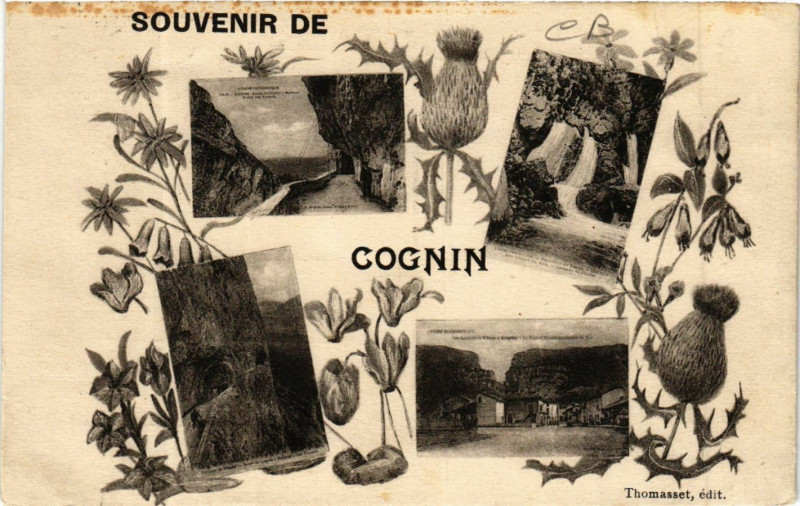 Carte postale ancienne Souvenir de Cognin à Cognin