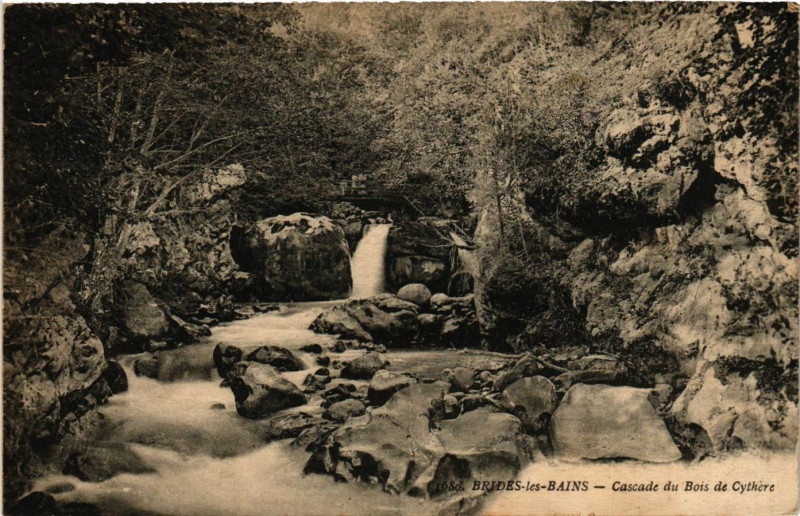 Carte postale ancienne Brides-les-Bains - Cascade du Bois de Cythere à Brides-les-Bains