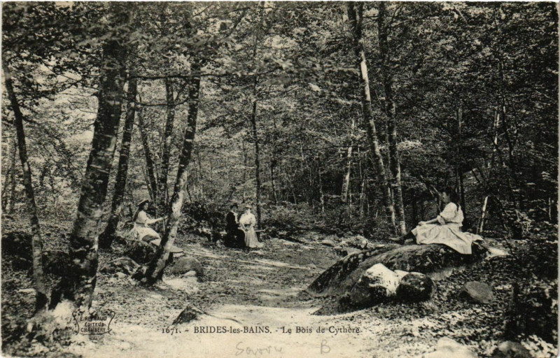 Carte postale ancienne Brides-les-Bains - Le Bois de Cythere à Brides-les-Bains