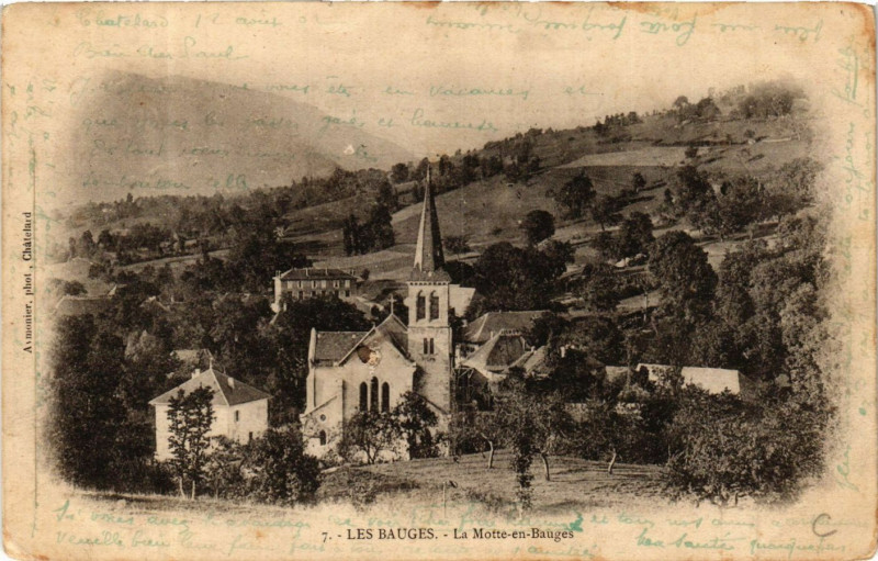 Carte postale ancienne Les Bauges - La Motte-en-Bauges à La Motte-en-Bauges