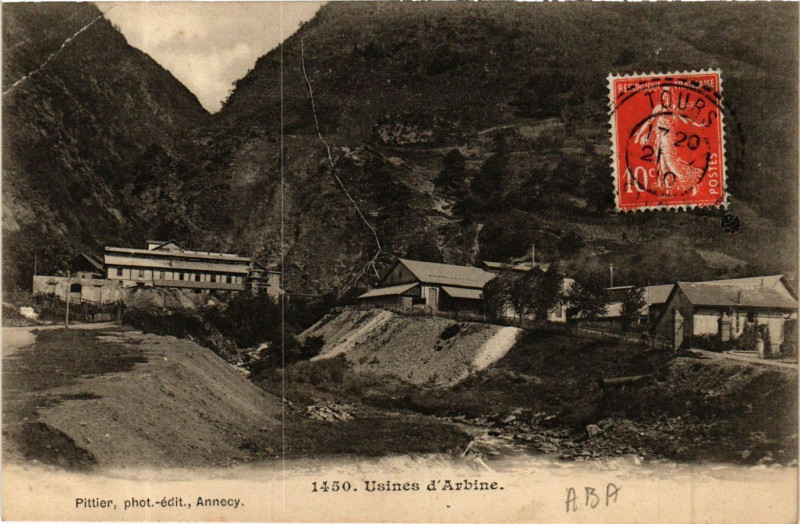 Carte postale ancienne Usines d'Arbibe