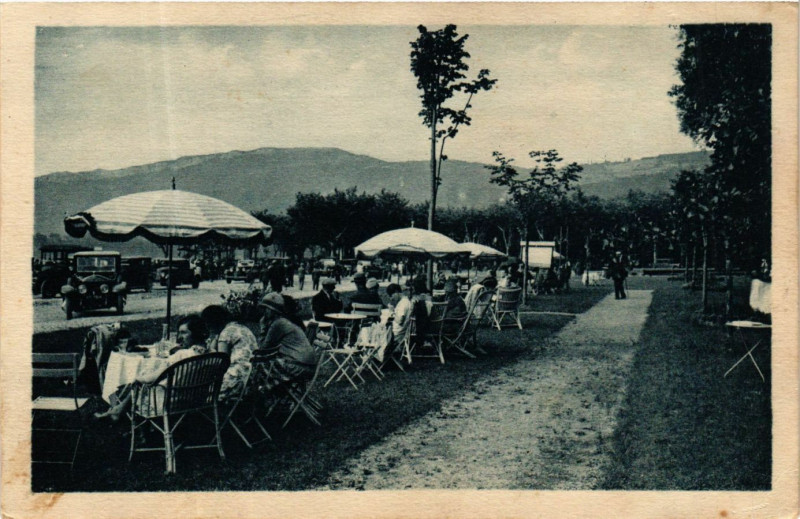 Carte postale ancienne Aix-les-Bains - Au Grand Port à Aix-les-Bains
