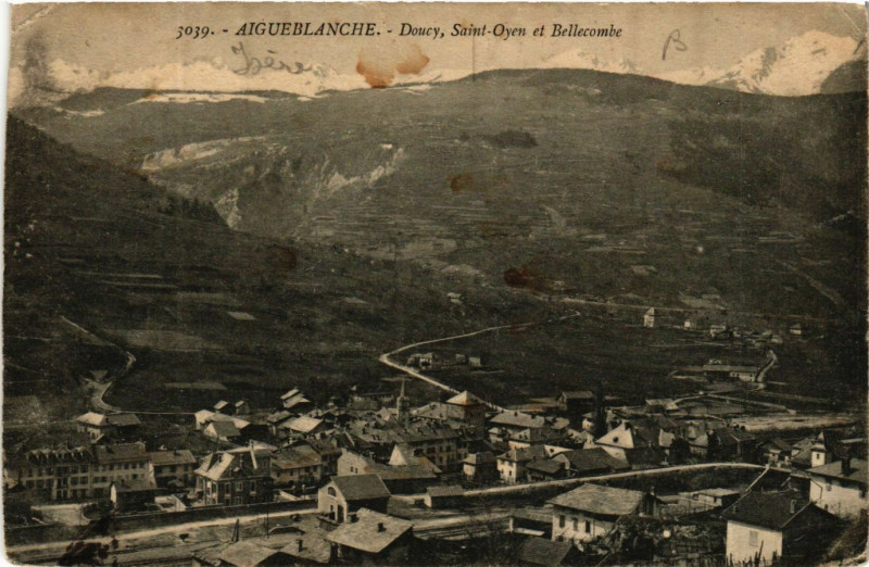 Carte postale ancienne Aigueblanche - Doury Saint-Oyen et Bellecombe