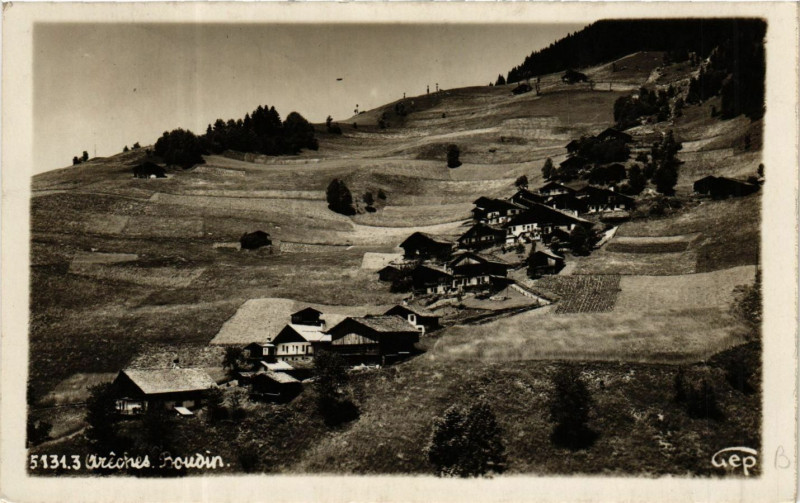 Carte postale ancienne Areches - Boudin