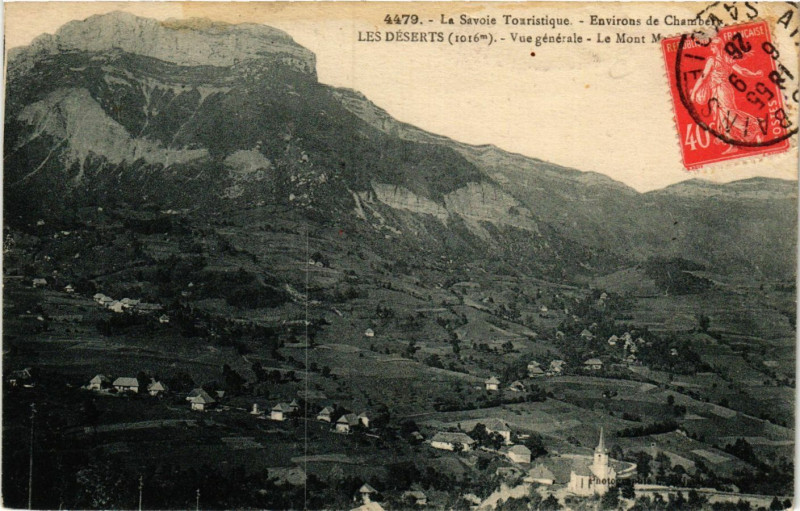 Carte postale ancienne Env. de Chambery - Les Déserts (1016 m) à Chambéry