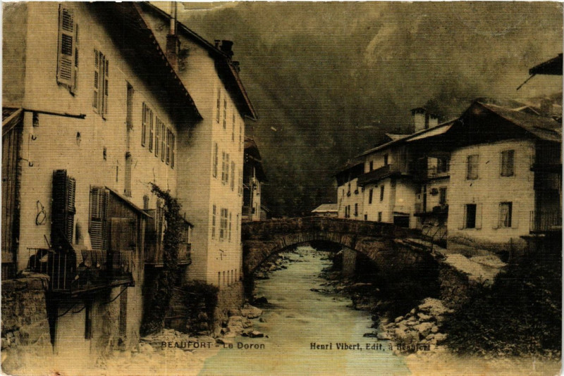 Carte postale ancienne Beaufort - Le Boron à Beaufort
