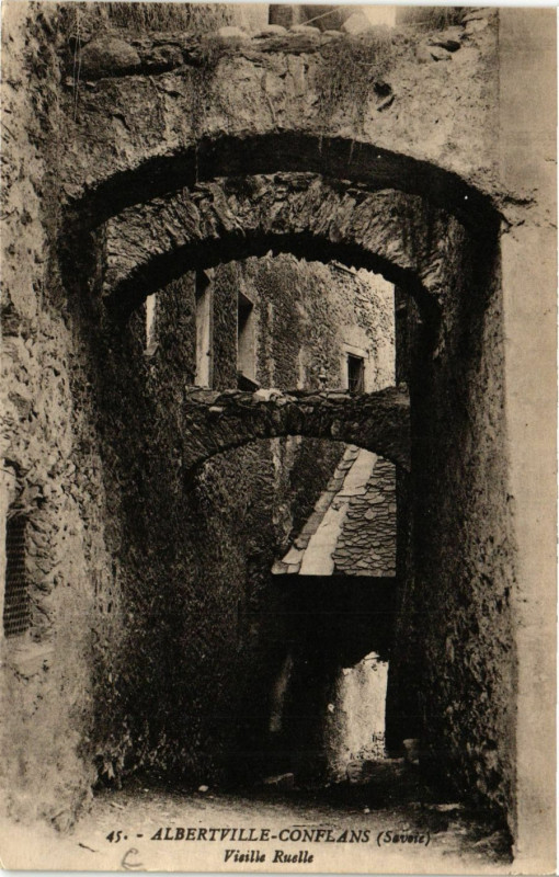 Carte postale ancienne Albertville-Conflans - Vieille Rouelle à Albertville