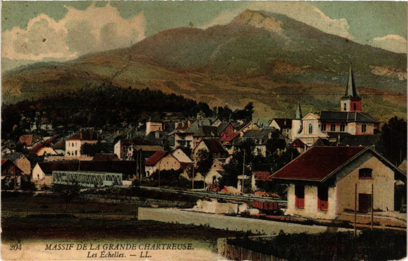 Carte postale ancienne Massif de la Grande Chartreuse - Les Echelles aux Échelles