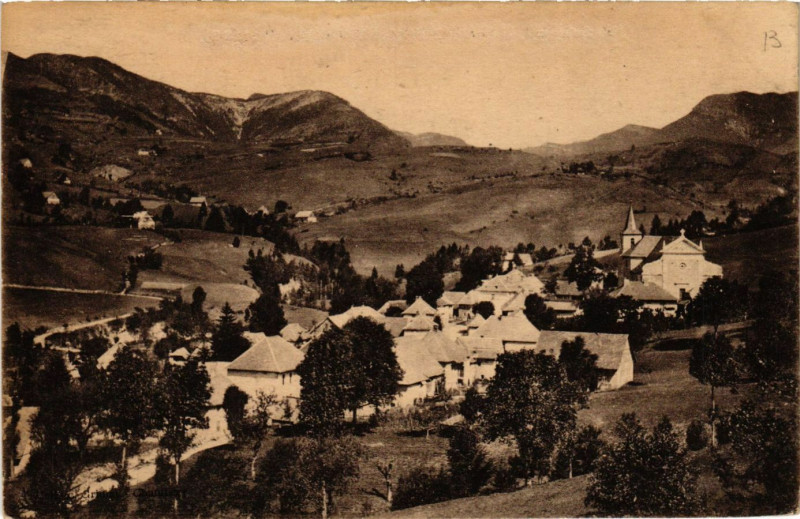 Carte postale ancienne Entremont-le-Vieux - Vue générale à Entremont-le-Vieux