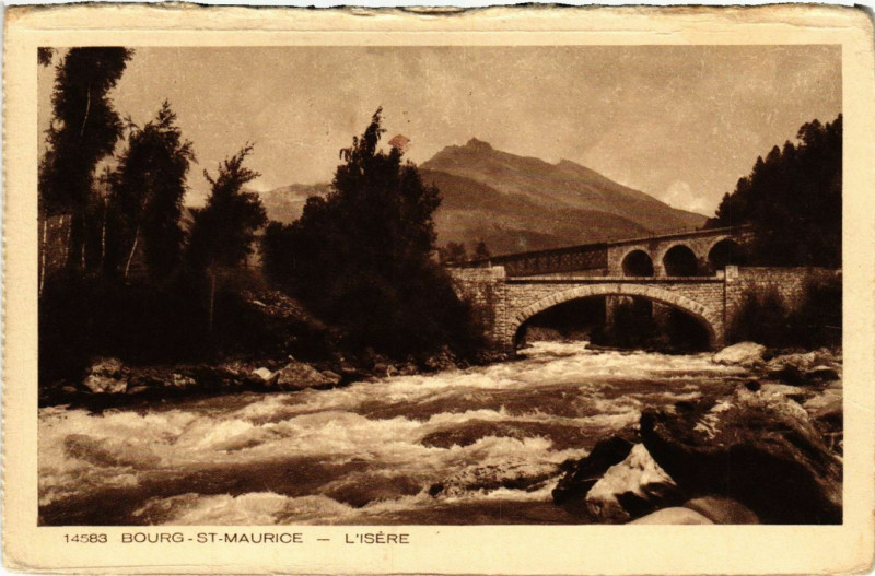Carte postale ancienne Bourg-Saint-Maurice - L'Isere à Bourg-Saint-Maurice