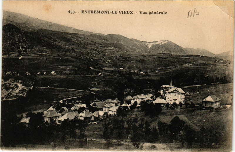Carte postale ancienne Entremont-le-Vieux - Vue générale à Entremont-le-Vieux