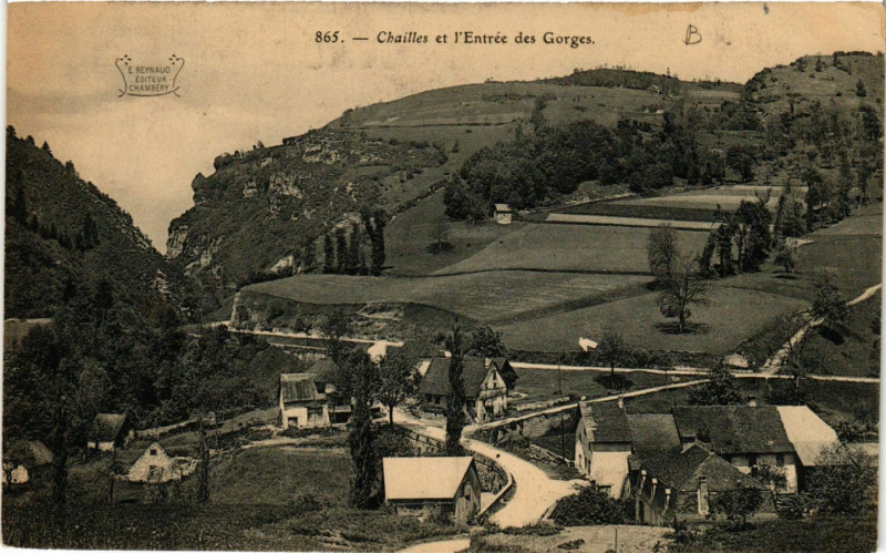Carte postale ancienne Chailles et l'Entrée des Gorges