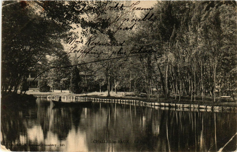 Carte postale ancienne Challes-les-Eaux - Le Parc à Challes-les-Eaux
