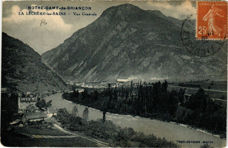 Carte postale ancienne N.-D.-de-Briancon - La Lechere-les-Bains - Vue générale à La Léchère