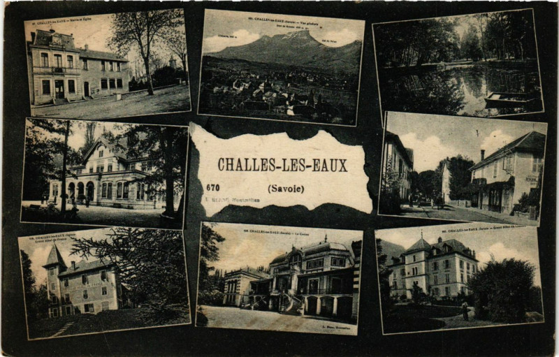 Carte postale ancienne Challes-les-Eaux à Challes-les-Eaux
