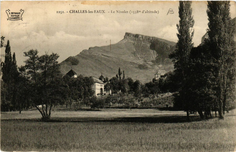 Carte postale ancienne Challes-les-Eaux - Le Nivolet (1558 m d'altitude) à Challes-les-Eaux